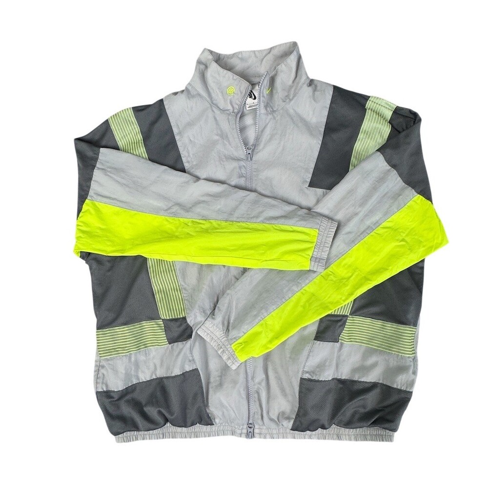 Nike x CLOT Track Jacket Mens M Gray Reflective Full Zip Windbreaker - Picture 2 of 16